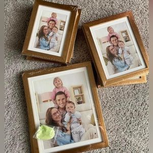 10pcs antique golden frames with white mats